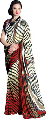 Ratnavati Printed Daily Wear Georgette Saree(Multicolor) Flipkart