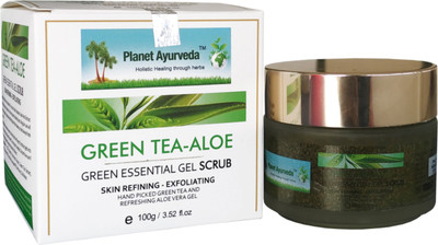 Planet Ayurveda Green Essential Gel Scrub (Green Tea Aloe) Scrub(100)