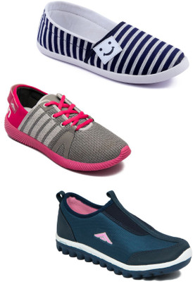 

Asian Women Casual & Running Shoes Combo Pack of 3 Casuals For Women(Multicolor