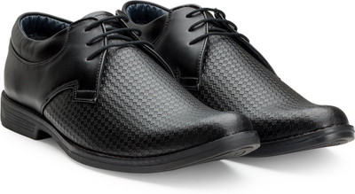 

Escaro Men's Formal Derby For Men(Black