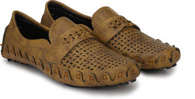 Big Fox Ultralight Drive Loafers For Men(Beige