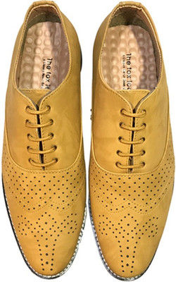 

the fox leather Derby For Men(Navy, Yellow, Beige