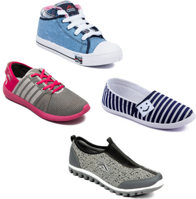 

Asian Women Casual & Running Shoes Combo Pack of 4 Casuals For Women(Multicolor