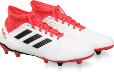 

ADIDAS PREDATOR 18.3 FG Football Shoes For Men(White, Ftwwht/cblack/reacor