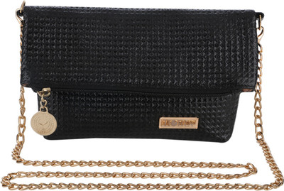 

Horra Women Evening/Party Black PU Sling Bag