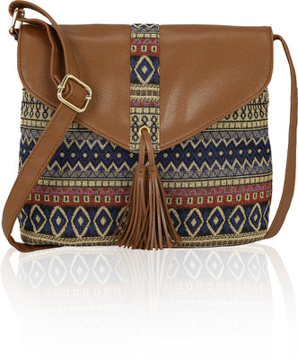 

Kleio Women Casual Multicolor Canvas Sling Bag
