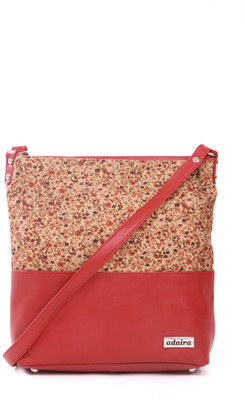 

ADAIRA Girls Casual Red Leatherette Sling Bag