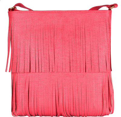 

Pocket bazar Women Casual Pink PU Sling Bag