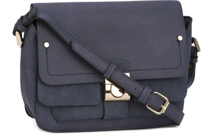 

Accessorize Women Casual Blue PU Shoulder Bag