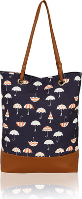 

Kleio Women Casual Blue Canvas Tote
