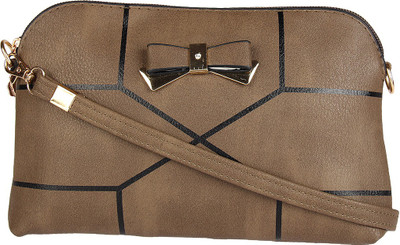 

aaradhya creations Girls Casual Brown PU Sling Bag