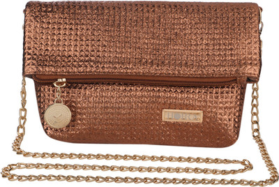 

Horra Women Evening/Party Brown PU Sling Bag
