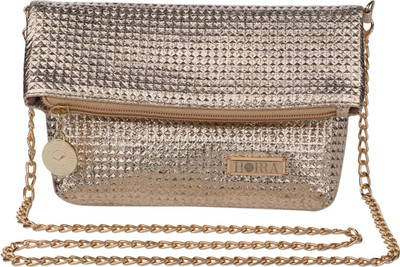 

Horra Women Evening/Party Gold PU Sling Bag