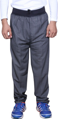 Indistar Solid Men Black Track Pants