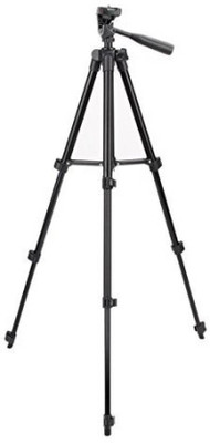 

Spring Jump TF 3120 Black Tripod for Mobile and Camera with Mobile holder Tripod(Black, Supports Up to 1500 g)
