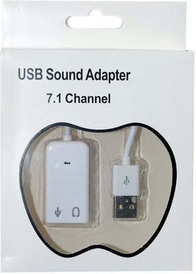 AlexVyan New 7.1 Channel USB External Sound Card Audio Adapter With Mic - Compatible With Windows XP/ME/Vista/2000/Windows 7/Windows 8/Server 2003/Linux/Mac-OS- Plug and Play Compatibility - Supports Virtual 3D Sound - Turn your Front USB Port of Desktop into Audio Input and Mic White-7.1-6 Sound Ca AlexVyan New 7.1 Channel USB External Sound Card Audio Adapter With Mic - Compatible With Windows XP/ME/Vista/2000/Windows 7/Windows 8/Server 2003/Linux/Mac-OS- Plug and Play Compatibility - Supports Virtual 3D Sound - Turn your Front USB Port of Desktop into Audio Input and Mic White-7.1-6 Sound Ca