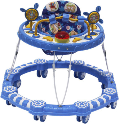 

SATNAM GLOBAL Musical Activity Walker With Parent Rod(Blue)