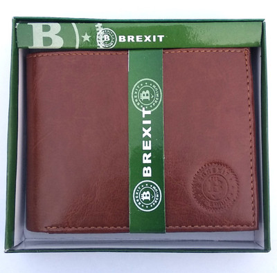 

Brexit Men Brown Artificial Leather Wallet(4 Card Slots), Coffee c2p