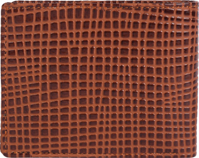 

yellow stock Men Brown Artificial Leather Wallet(8 Card Slots)