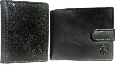 

Leandre Men Black Genuine Leather Wallet(8 Card Slots)
