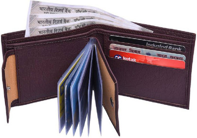 

PRT USA Men Brown Artificial Leather Wallet(8 Card Slots)