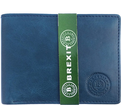 

Brexit Boys Blue Artificial Leather Wallet(8 Card Slots), Plain blue c2c v