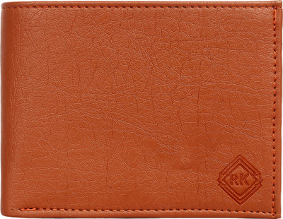RK ENTERPRISES Men Tan Artificial Leather Wallet(4 Card Slots)