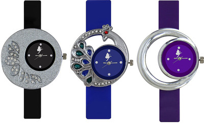 

Naksh Fashion FRI-205 Designer Stylish Watch combo With Fancy Dial And Belt (Combo Peck of 3) Watch - For Women