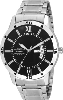 

EDMOND DAY AND DATE DISPLAY ANALOG WATCH FOR MEN IN BLACK ED-030 EDMOND 030 DND Watch - For Men