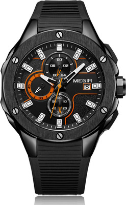 

Megir Gadin - 2053-BLK-RED sports Watch - For Men