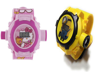 

Mettle Hello kitty & Despicable ME3 Kids Projector Watch MT-KDW-1701-HK-DME3 Watch - For Boys & Girls Watch - For Boys & Girls