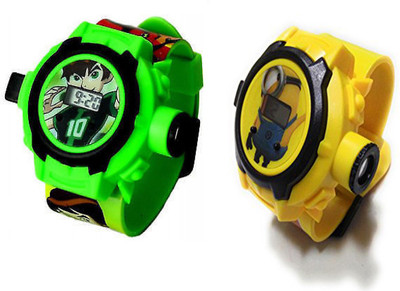 

Mettle BEN10 & Despicable ME3 Kids Projector Watch MT-KDW-1701-B10-DME3 Watch - For Boys & Girls Watch - For Boys & Girls