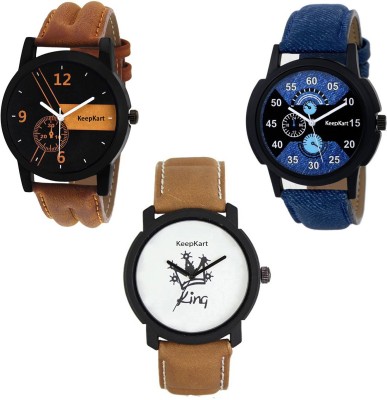 keepkart Fast Selling Boys Nd Man Watches Combo Of - 3 Watch Watch  - For Men & Women   Watches  (Keepkart)