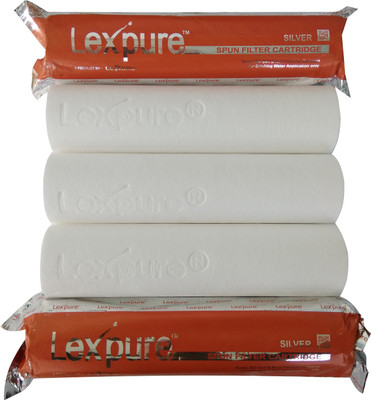 

Lexcru Pokar RO Lexpure PP Spun Pre Filter 10" x 2.5" inch 5pcs, Premium Quality,+1 pcs Spanner Suitable for all RO Water Purifier Solid Filter Cartridge(5, Pack of 1)