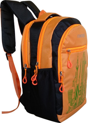 

Costfide Good Quality Spacious 15.6 inch Laptop 25 L Backpack(Orange, Black)