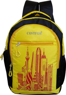 

Costfide Good Quality Spacious 15.6 inch Laptop 25 L Backpack(Yellow, Black)