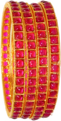 Kanishk Creations Alloy Gold-plated Bangle Set(Pack of 2)