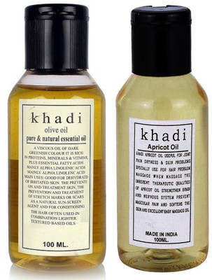 

Khadi Herbal Combo Oil: Olive & Apricot Oil(200 ml)