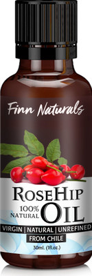 

Finn Naturals Rosehip Seed Oil Pure Organic Cold Pressed For Face, Nails, Hairs & Skin From 100% Natural Premium Grade Seeds (30ml)(30 ml)