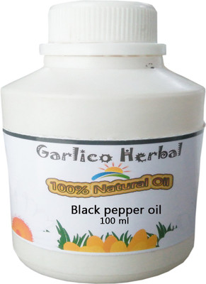 

GARLICO HERBAL 100% Natural Black Pepper Oil 100ml (Piper nigrum)(100 ml)