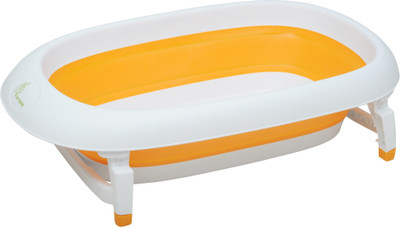 

R for Rabbit Bubble Double Elite - The Folding Baby Bath Tub for Kids (Orange)(Orange)