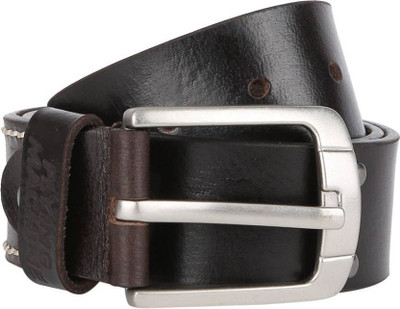 

Flying Machine Men Casual Brown Genuine Leather Belt, Dark brn