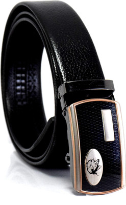 

Nayanth Collections Men Black Genuine Leather Belt