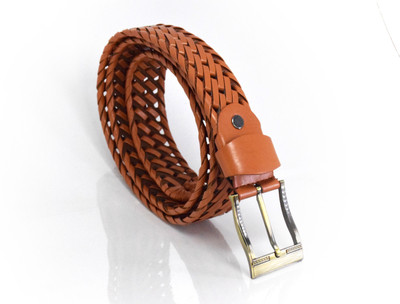 

Nayanth Collections Men Tan Genuine Leather Belt