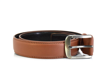 

Nayanth Collections Men Brown Genuine Leather Belt