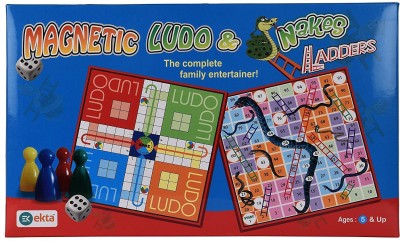 Vente Ekta Magnetic Ludo Snakes & Ladder Party & Fun Board Game