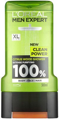 

L'Oreal Men Expert Clean Power Citrus Wood Shower Gel - 300ml(300 ml)