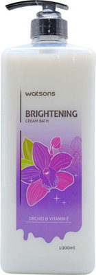 

Watsons Brightening Cream Bath, Orchid & Vitamin E - 1000ml(1000 ml)