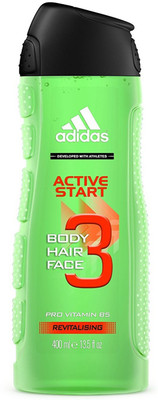 

ADIDAS Active Start Body, Hair & Face Shower Gel, Pro Vitamin B5Revitalising - 400ml (13.5oz)(400 ml)