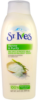 

St. Ives Renew & Purify Sea Salt & Pacific Kelp Exfoliating Body Wash - 709ml (24oz)(709 ml)